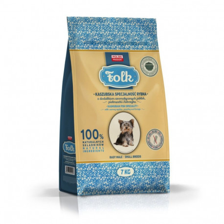 FOLK väikestele tõugudele kašubipärane kalaspetsiaal õunte, peterselli ja leeskputkega kuiv koeratoi