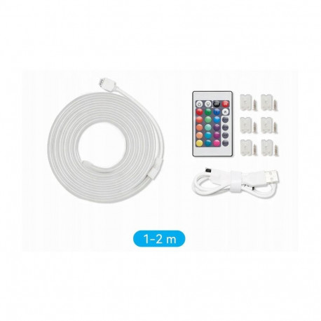 Vention Silicone Neon LED strip with remote control, 12V, 2m