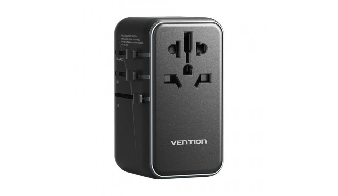 Adapter with Vention 100W charger 1xUSB-A 3xUSB-C