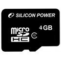 Silicon Power memory card microSDHC 4GB Class 10