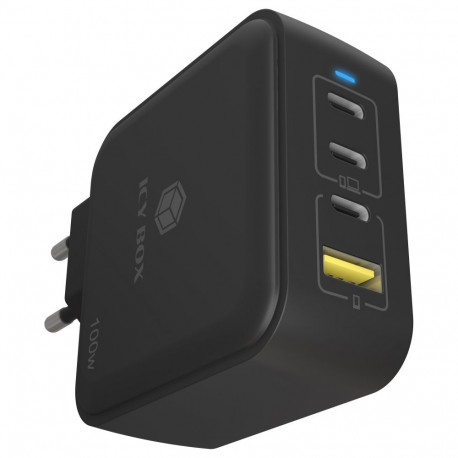 "4-Port IcyBox 100W GaN mit PD 3.0"
