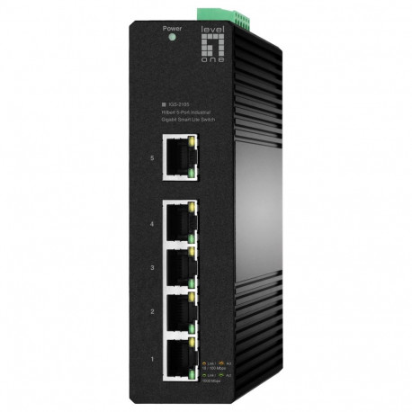 Võrgulüliti IGS-2105 5x GE 1000BASE-T RJ45, must