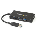 "StarTech PORTABLE USB 3.0 HUB W/ GBE"