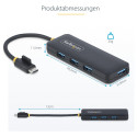 "StarTech 4-PORT USB-C HUB 5GBPS PORTABLE"