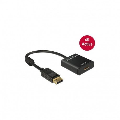 "DeLock DisplayPort 1.2 > HDMI (ST-BU) Adapter 4K Schwarz"