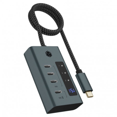 "ICY BOX IB-HUB1454-C31 USB-C HUB 4-Port 4xUSB-C Display"