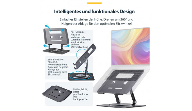 "D StarTech ROTATING LAPTOP STAND/RISER"