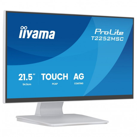 "54,6 cm/21,5"" (1920x1080) iiyama ProLite T2252MSC-W2AG 16:9 IPS 5 ms Touch10pt HDMI DisplayPort US
