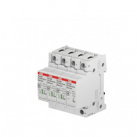 ABB OVR T1-T2 3N 12.5- 275s P QS kombineeritud liigpingepiirik T1+2 12.5kA pooluse kohta TT/TNS 3-po