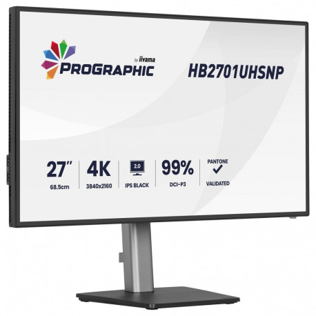 68,6 cm/27" (3840×2160) iiyama ProGraphic HB2701UHSNP-B1 16:9 IPS must 2.0 4 ms 60 Hz HDMI DisplayPo