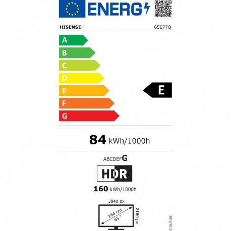 "Hisense 65E77Q 164cm 65"" 4K QLED Smart TV Fernseher"