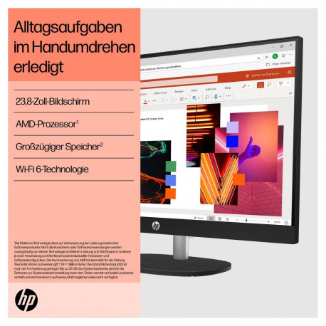 "HP 23,8"" FHD IPS All-in-One R5-7520U 8GB/512GB SSD Win11 24-cr0400ng"
