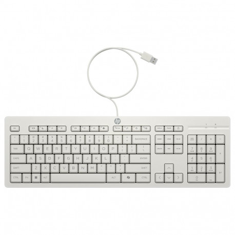 "HP Tastatur+Maus 225 Set Kabelgebunden Weiß"
