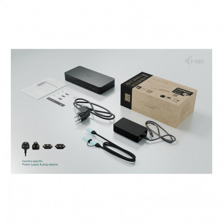 "I-TEC Universal Intelligent Dual Display DS 2xHDMI 2xDP 1xGLAN 2xUSB-C Gen2 3xUSB-A Gen2"