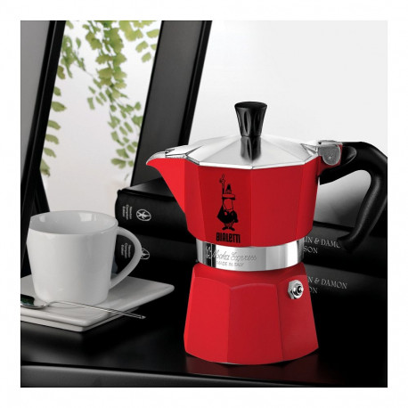 "Bialetti Mokka-Express Kanne 3 Tassen Passion Red"