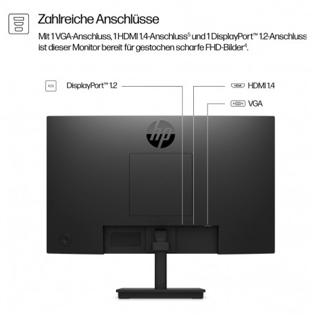 "HP Series 3 Pro 322pf 54,61cm 21,5Zoll FHD 250nits HDMI DP VGA (EU)"