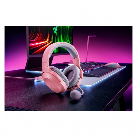 Razer peakomplekt Barracuda X juhtmevaba kõrvapealne, roosa