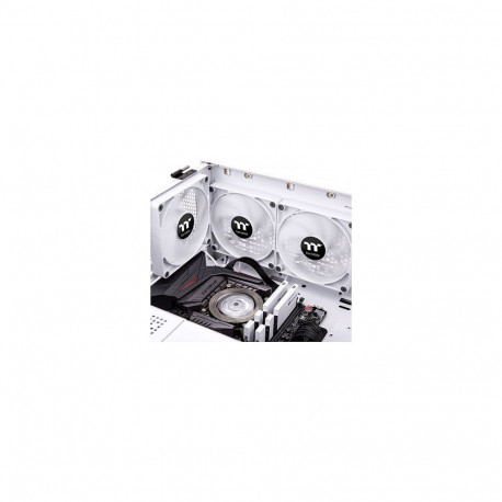 "140mm Thermaltake CT140 PC Cooling Fan White 500-1500rpm - 2Pack"