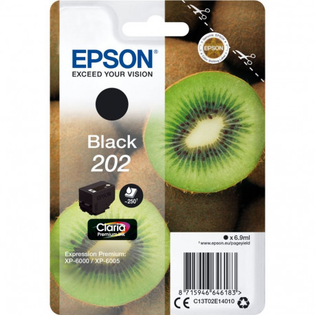 "Epson Tinte 202 C13T02E14010 Schwarz bis zu 250 Seiten"