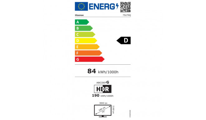"Hisense 75U7NQ"