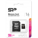 Silicon Power memory card microSDHC 16GB Class 10 + adapter