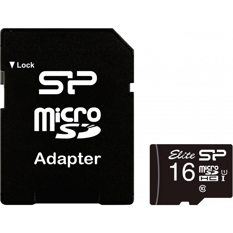 Silicon Power mälukaart microSDHC 16GB Elite + adapter