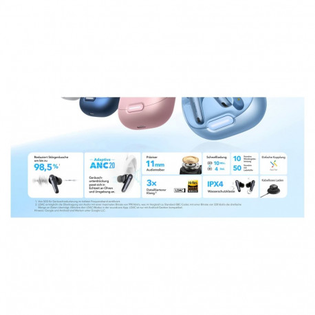 "Anker Soundcore Liberty 4 NC true wireless in-Ear Headphones white"