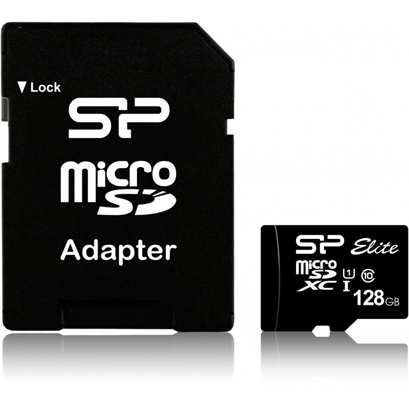 Silicon Power mälukaart microSDXC 128GB Elite UHS-I Class 10 + adapter