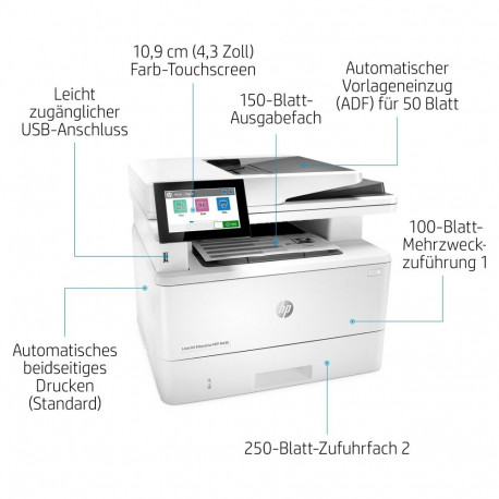 HP laserprinter LaserJet Enterprise M430f 4in1/A4/LAN/ADF