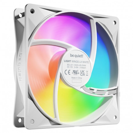 "120mm be quiet! LIGHT WINGS LX PWM high-speed White Triple-Pack"