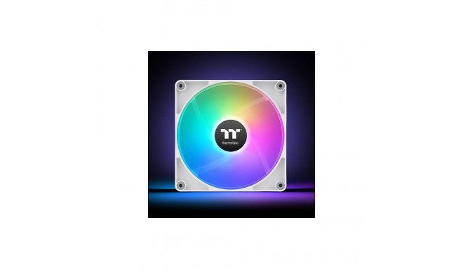 "120mm Thermaltake CT120 Reverse ARGB Sync PC Cooling Fan White 2 Pack"