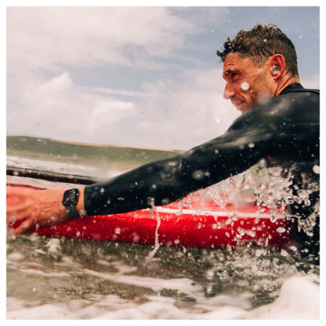 "APPLE Watch Series 10 GPS + Cellular 42mm Natural Titanium Case with Stone Grey Sport Band - S/M"