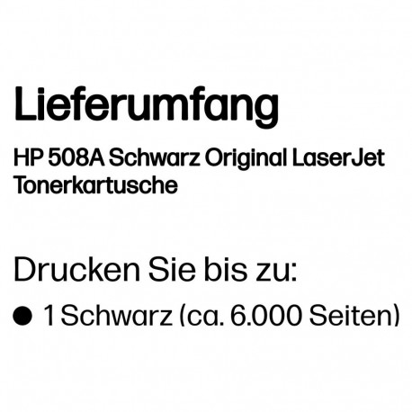 "HP Toner 508A CF360A Schwarz"