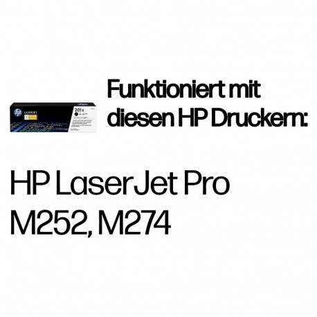 "HP Toner 201X CF400X Schwarz bis zu 2.800 Seiten ISO/IEC 19798"