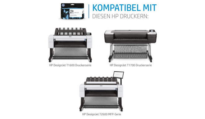 "HP Tinte 730 P2V71A Schwarz Matt"
