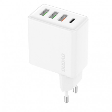 Dudao A5HEU 3xUSB-A 1xUSB-C PD 20W QC3.0 18W+ 2x12W wall charger - white