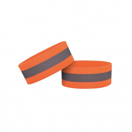 Reflective armband bicycle running velcro 4cm orange
