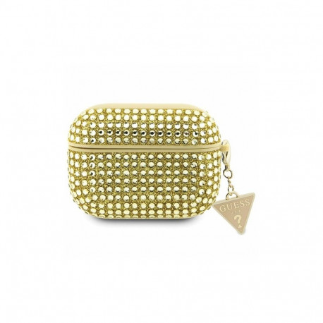 Guess Rhinestone Triangle AirPods Pro Case - Gold