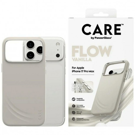 CARE by PanzerGlass FLOW MagSafe Case for iPhone 17 Pro Max - Beige