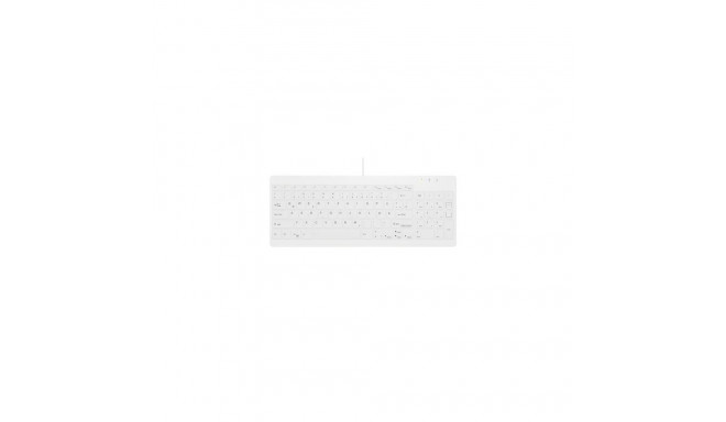 Contour Design Active Key Contour QuickClean Medical Keyboard Removable Cover Compact Wired White DE