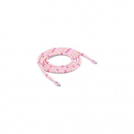 CLUB3D USB-C® Beaded Cable Pink