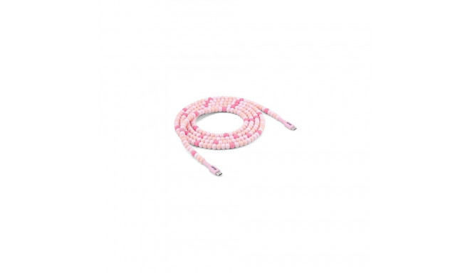 CLUB3D USB-C® Beaded Cable Pink