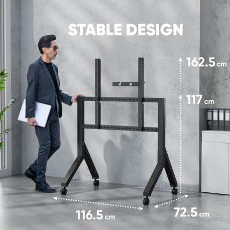 TV SET ACC MOBILE STAND/70-110" BLACK TS2081-B ONKRON