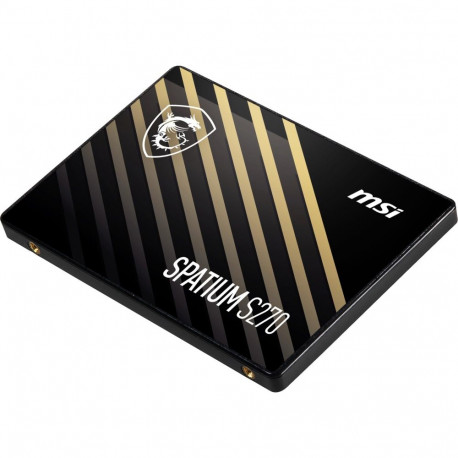 SSD|MSI|SPATIUM S270|480GB|SATA|3D NAND|Write speed 450 MBytes/sec|Read speed 500 MBytes/sec|2,5"|TB