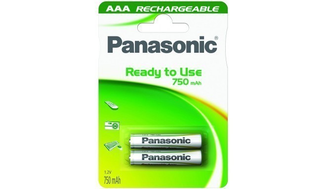 Panasonic Evolta rechargeable battery AAA 750mAh P-03E/2B