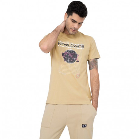 4F meeste t-särk H4Z22 TSM029 82S S, helepruun