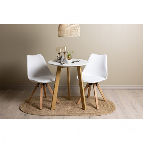 Söögitoa komplekt LEONORA&ZENO 2 tooli, valge