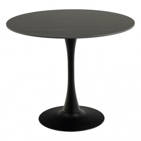 Söögilaud MALTA ümmargune Ø90x75 cm, must
