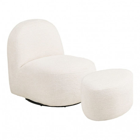 Tugitool MILO jalatoega komplekt, off-white