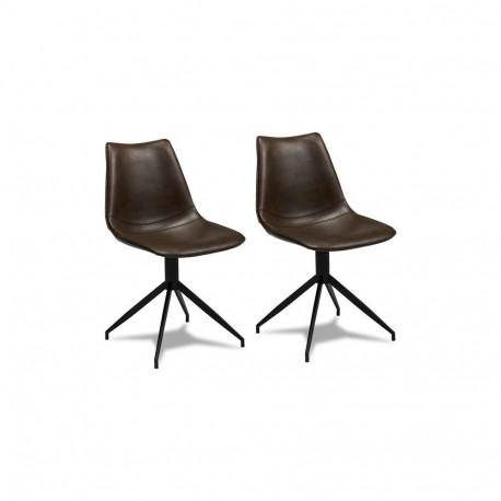 Söögitool ISABEL pöörduv, tumepruun